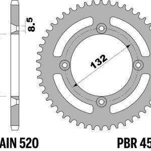 Couronne PBR acier standard – 520
