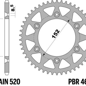 Couronne PBR alu standard – 520