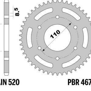 Couronne PBR alu renforcé – 520