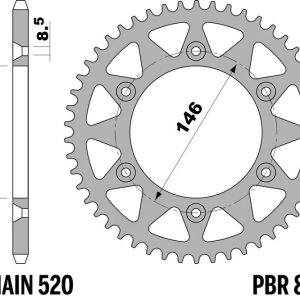 Couronne PBR acier standard – 520