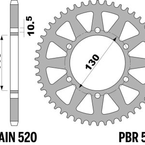 Couronne PBR acier standard – 520