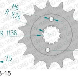 Pignon AFAM acier standard – 520