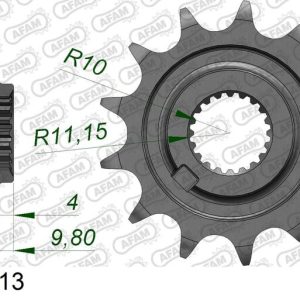 Pignon AFAM acier standard – 520