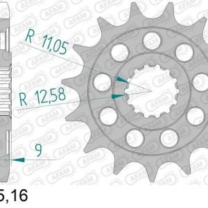 Pignon AFAM acier standard – 525