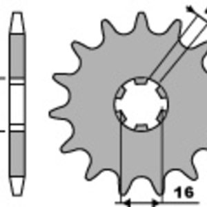 Pignon PBR acier standard – 420