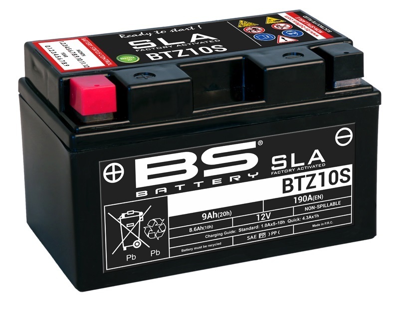Batterie BS BATTERY SLA sans entretien activé usine – BTZ10S