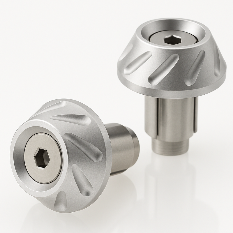 Embouts de guidon BIHR Next  Ø14-17mm argent