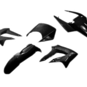 Kit carénages V PARTS 6 pièces noir