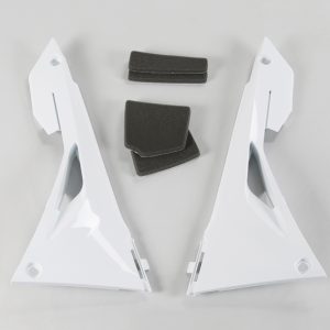 Caches boîte à air UFO blanc Honda CRF250R/450R/RX