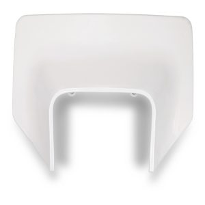 Plaque numéro frontale UFO Husqvarna blanc