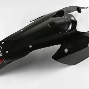 Garde-boue arrière + support de plaque avec feu UFO noir KTM EXC
