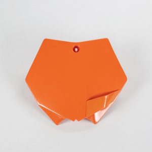 Plaque numéro frontale UFO orange KTM