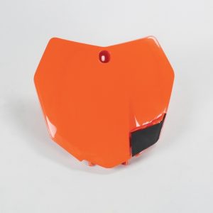 Plaque numéro frontale UFO orange KTM
