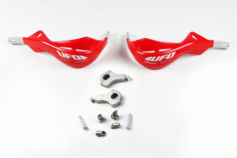 Protège-mains UFO Alu rouge