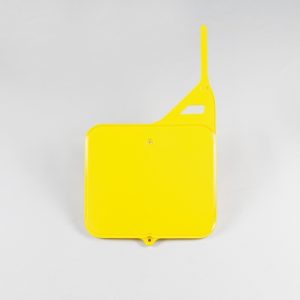 Plaque numéro frontale UFO jaune Suzuki RM125/250