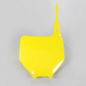 Plaque numéro frontale UFO jaune Suzuki RM-Z250