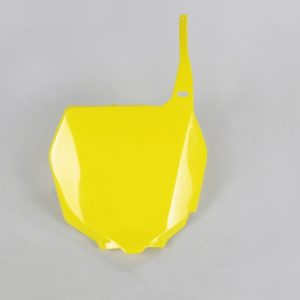 Plaque numéro frontale UFO jaune Suzuki