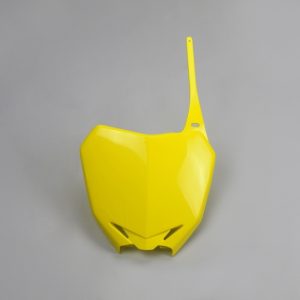 Plaque numéro frontale UFO jaune Suzuki RM-Z250/450
