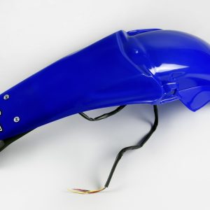 Garde-boue arrière + support de plaque avec feu UFO bleu Reflex Yamaha WR450F/250F