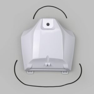 Couvre réservoir UFO blanc Yamaha YZ450F