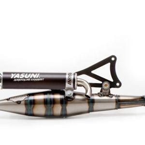 Pot d&rsquo;échappement YASUNI Carrera 16/07 Carbone – Kevlar Minarelli 70cc Homologué