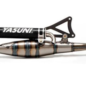 Pot d&rsquo;échappement YASUNI Carrera 16/07 Carbone – Kevlar Minarelli 70cc Homologué