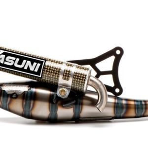 Pot d&rsquo;échappement YASUNI Carrera 16/07 Carbone – Kevlar Minarelli 70cc Homologué