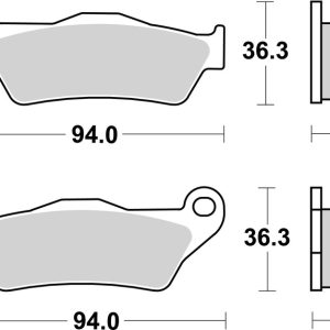 Plaquettes de frein BREMBO carbone céramique – 07BB04CC