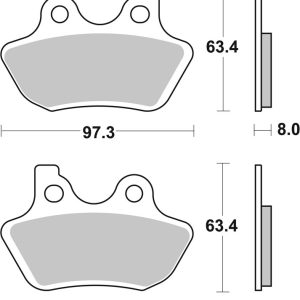 Plaquettes de frein BREMBO carbone céramique – 07HD16CC