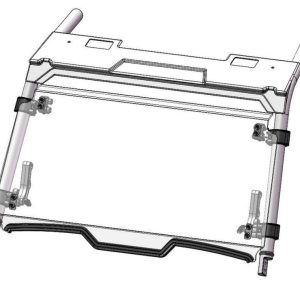 Pare-brise DIRECTION 2 avant complet pliable 1pc  Polaris RZR XP