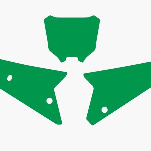 Fonds de plaque BLACKBIRD vert Honda CRF450