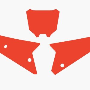 Fonds de plaque BLACKBIRD rouge Honda CRF450