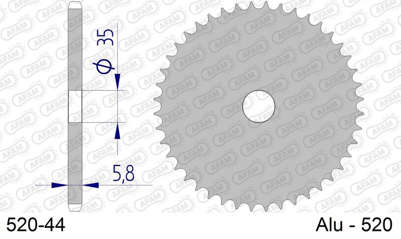 Couronne AFAM alu standard – 520