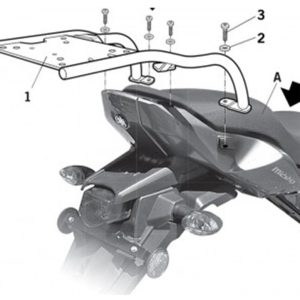 Fixation SHAD Top Box – YAMAHA FZ16 – FZ16S (2013 – 2015)