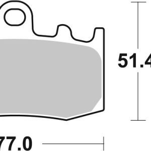 Plaquettes de frein BREMBO route/sport métal fritté – 07BB26SR