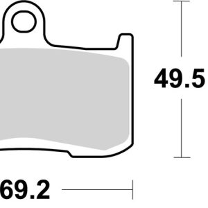 Plaquettes de frein BREMBO route/sport métal fritté – 07KA23SR