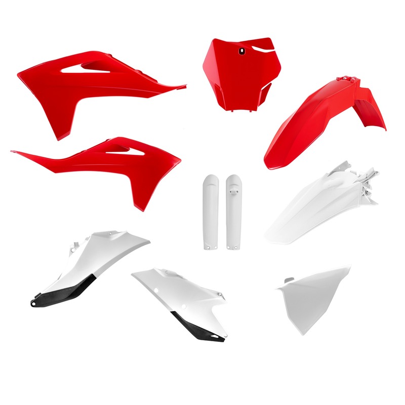 Kit plastiques POLISPORT – rouge/blanc