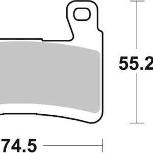 Plaquettes de frein BREMBO route/sport métal fritté – 07KA29SR