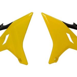 Ouïes de radiateur RACETECH jaune/noir – Yamaha YZ