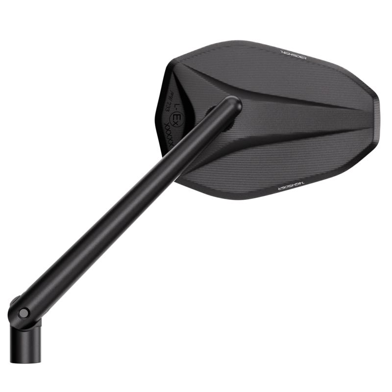 Rétroviseur de guidon HIGHSIDER pro Victory-X – noir – l&rsquo;unité