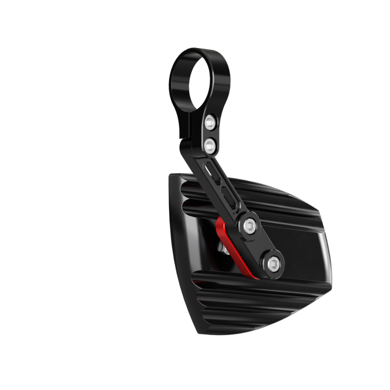 Rétroviseur embout de guidon HIGHSIDER pro Wave – noir/rouge