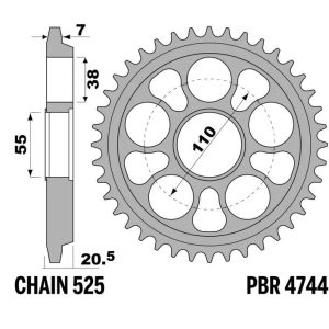 Couronne PBR acier renforcé – 525