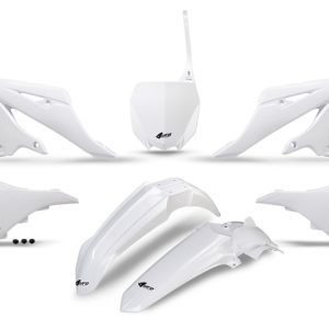 Kit plastiques UFO – blanc Yamaha YZ125/250