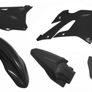 Kit plastiques RACETECH – noir Kawasaki KX85/112