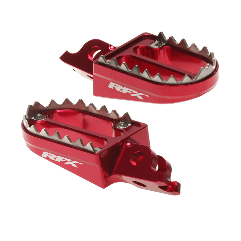 Repose-pieds RFX Pro Series Shark Teeth – rouge