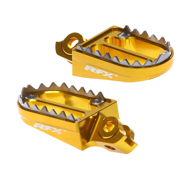 Repose-pieds RFX Pro Series Shark Teeth – jaune