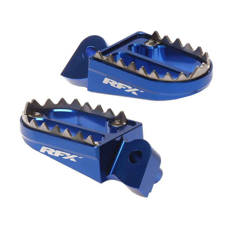 Repose-pieds RFX Pro Series Shark Teeth – bleu