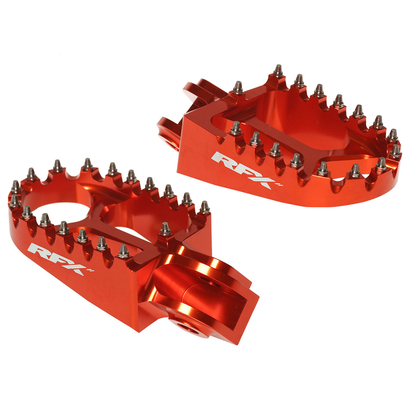 Repose-pieds RFX Pro Series aluminium CNC – orange
