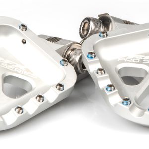 Repose-pieds RFX Pro Series Trials aluminium CNC – argent