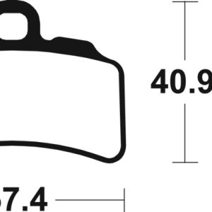 Plaquettes de frein TECNIUM métal fritté – MOR463